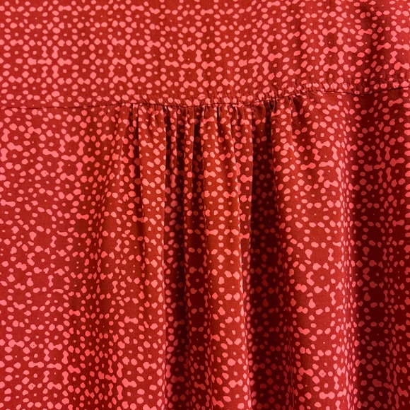 34.Holding Horses Women’s Long Sleeve Red Printed Blouse/Shirt. Size 8 - Picture 4 of 11